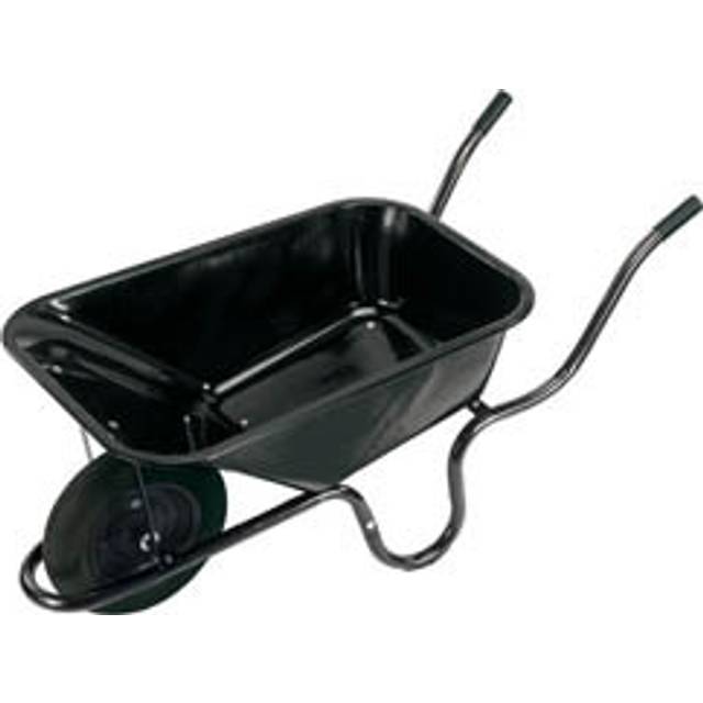 Draper Metal Tray Contractors Wheelbarrow (85L) - Black, Black