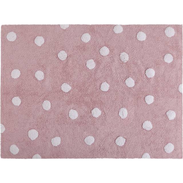 Lorena Canals - Washable Rug Polka Dots - Barnens matta - Grey / White - W120 x L160 cm