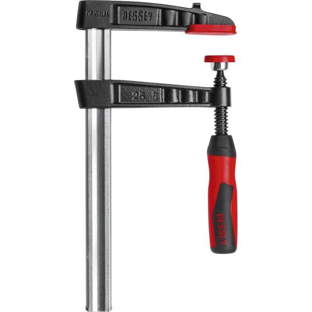 Bessey - 300mm Cast Iron Screw Clamp and Anti Slip End Covers 30cm 300/140 TG30-2K