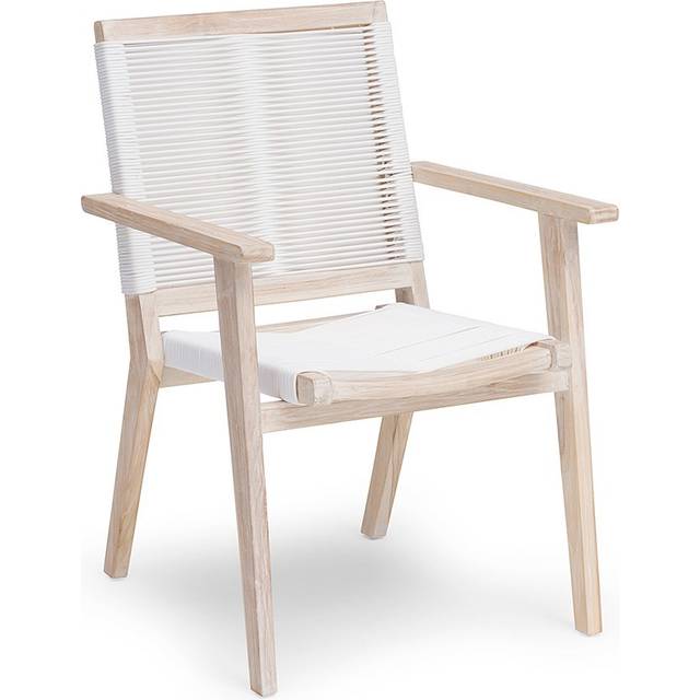 Wellington matstol teak - Vit/Träfärg