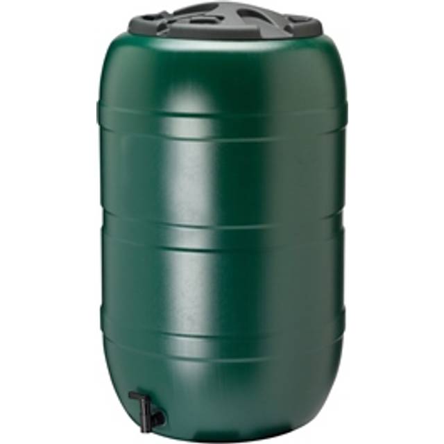 Strata Products Ltd Ward GN325 210L Water Butt including Tap and Lockable Lid - Green/black