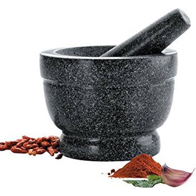 Granite mortar and pestle set Lacor 16x12 cm - Noir - One size