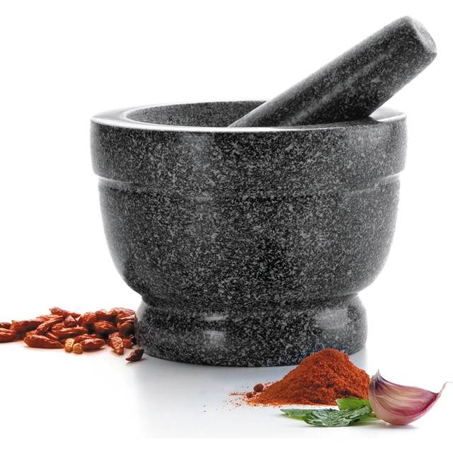 Granite mortar and pestle set Lacor 14x10 cm - Noir - One size