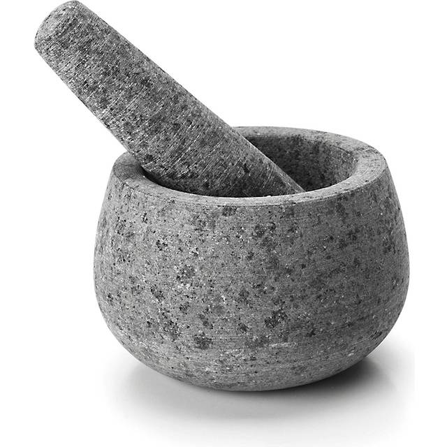 Granite mortar and pestle set Lacor 12x8 cm - Gris - One size