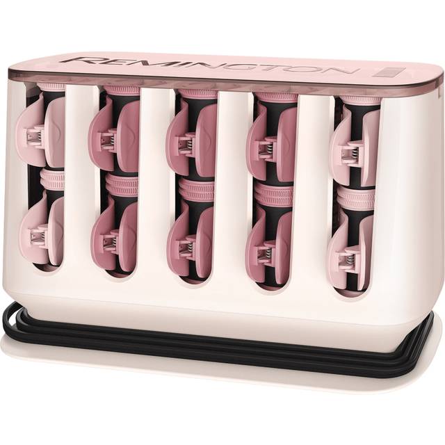 Remington Proluxe Electric Heated Rollers with OptiHeat Technology that heats rollers and clips to set curls in 5 mins - 12 large (32mm), H9100