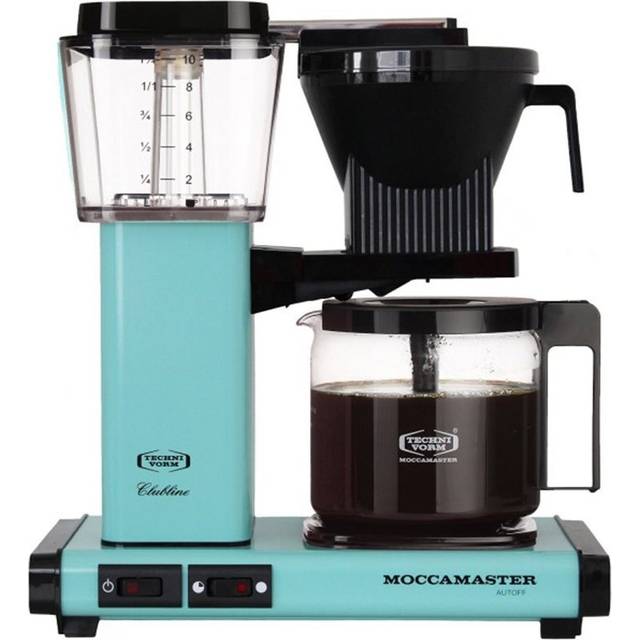 Moccamaster KBG Select Filter coffee maker, 1520 W, 1.25 liters, Aluminum, Turquoise