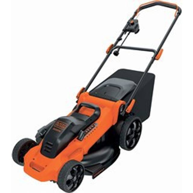 Black & Decker LM2000 3-i-1 EdgeMax elektrisk gräsklippare, grästrimmer, (2000 W, 48 cm skärbredd, 50 liter gräslåda med 7 olika skärhöjder 38 – 100 mm)