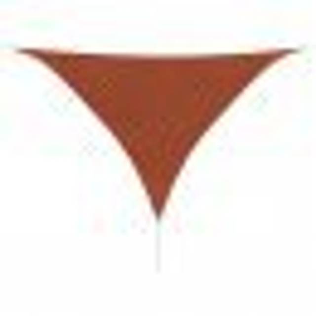 vidaXL Sunshade Sail Oxford Fabric Triangular 5x5x5m Beige Garden Patio Awning