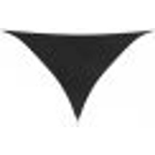 Naplate 3.6m x 3.6m x 3.6m Triangle Shade Sail - Black (360cm W X 123cm D)