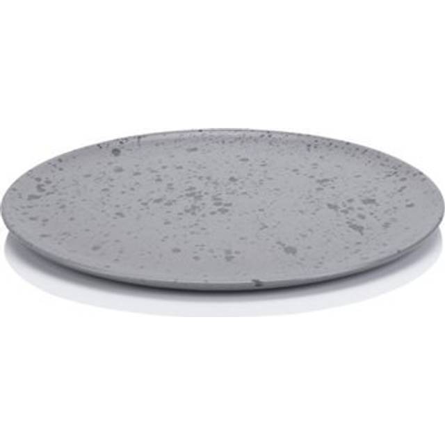 Aida Raw plate 23 cm black with dots