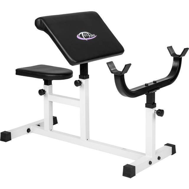 Tectake - Bicep curls weight bench - preacher curl bench, preacher bench, bicep curl bench