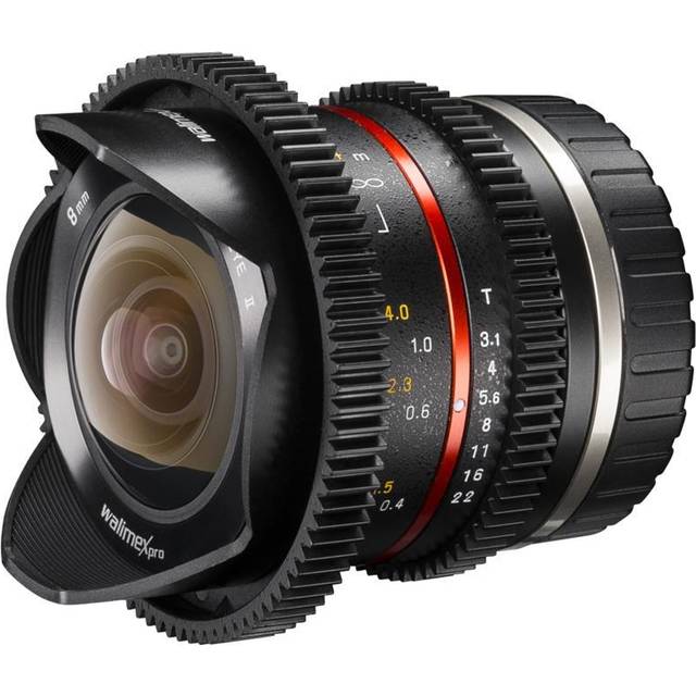Walimex Pro 8mm 1:3.1 VCSC Fish-Eye photo and video lens (180 degree angle of view, MC lenses, large depth of field, stepless aperture) for Sony E-...