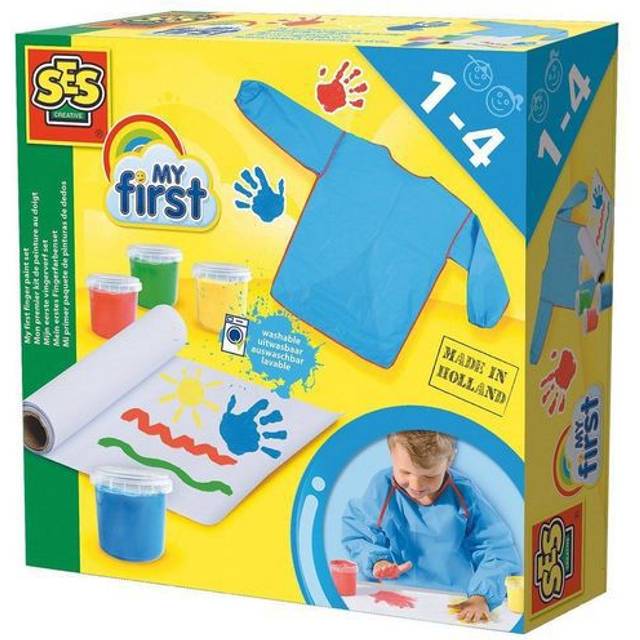 SES 14417 Fingerfärgsset, 6, Blå