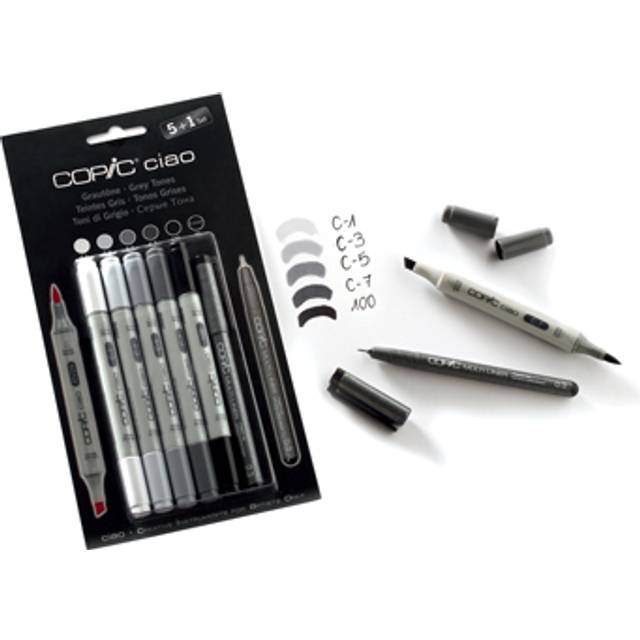 COPIC Ciao Marker 5+1 Grey Tones Set (COOL)