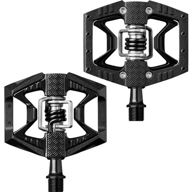 Crank Brothers Crankbrothers Double Shot 3 Bike Pedals Pair (Red/Black) with Traction Plates