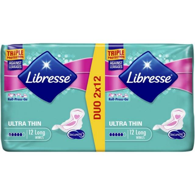 Libresse Ultra Long Wing Duopack - 2 x 12 st