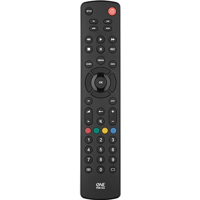 ONE FOR ALL URC1240 Contour 4 Devices Universal Remote Control, Black