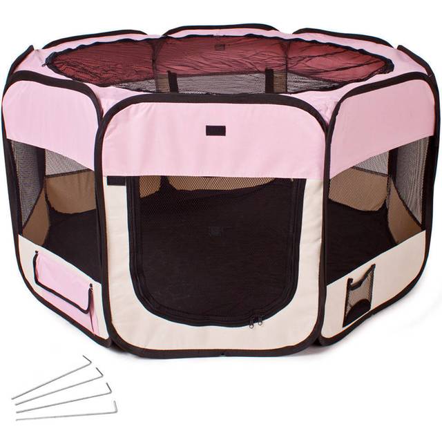 Hundgård Valphage i polyester - rosa
