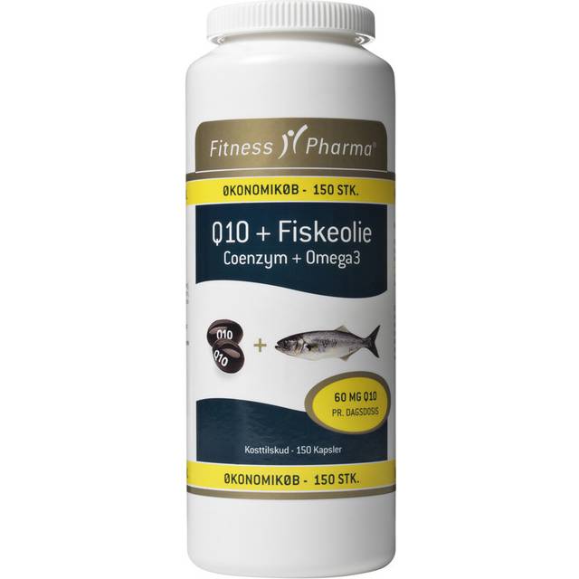 Fitness Pharma Q10 med fiskeolie (150 kap)
