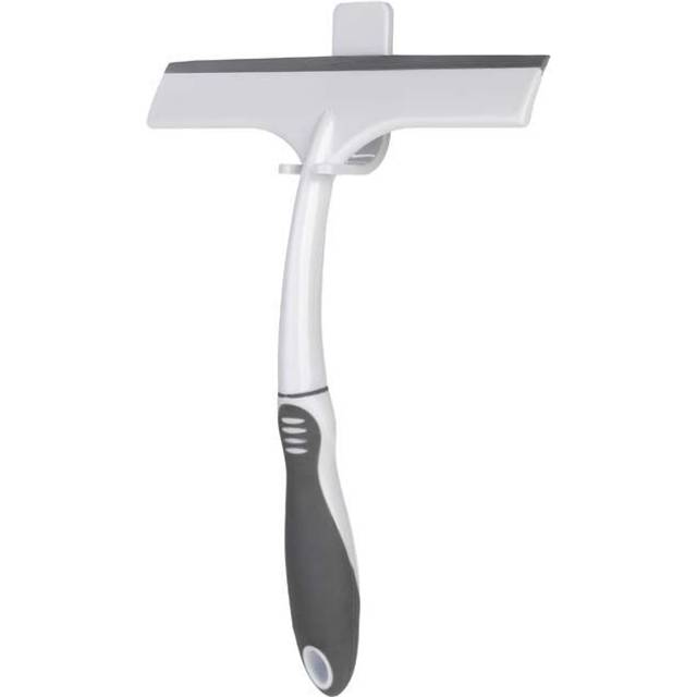 Croydex Plastic Squeegee & Holder - Grey/Yellow