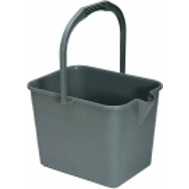 Vikan mop bucket,15 litre, grey with wringer