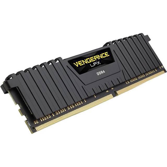 Corsair CMK8GX4M1A2400C16 Vengeance LPX 8GB (1x8GB) DDR4 2400Mhz XMP 2.0 High Performance Desktop Memory Module, Black