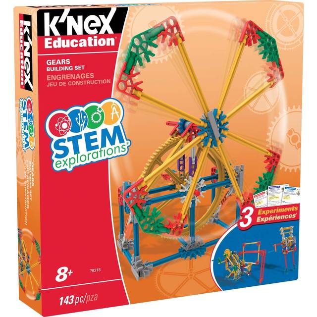 K'NEX Education STEM Explorations Gears Building Set for Ages 8 and Up Engineering Educational Toy, 143 Parts