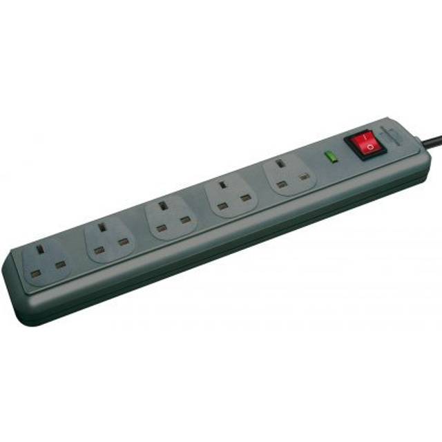Brennenstuhl 1156753 Eco-Line 5 Way Extension Lead 2.0m with Surge...