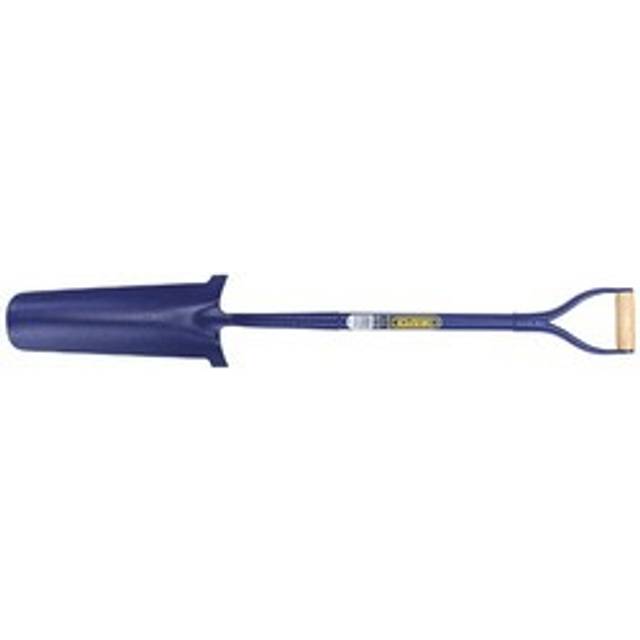 Solid Forged Contractors Drainage Shovel - blue - Blue