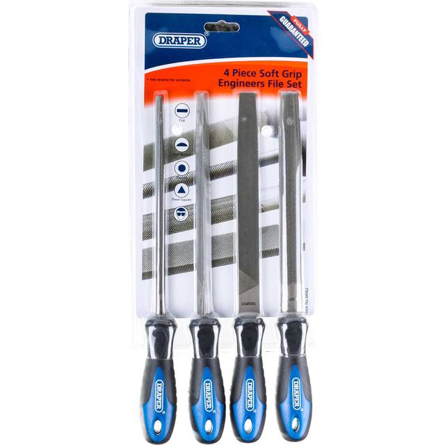 Soft Grip Engineer's File Set, 200mm (4 Piece)
