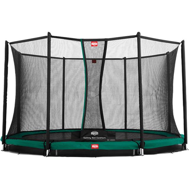 Berg Berg Favorit Inground 270 Grey + Safety Net Comfort Studsmattor Grey - One Size