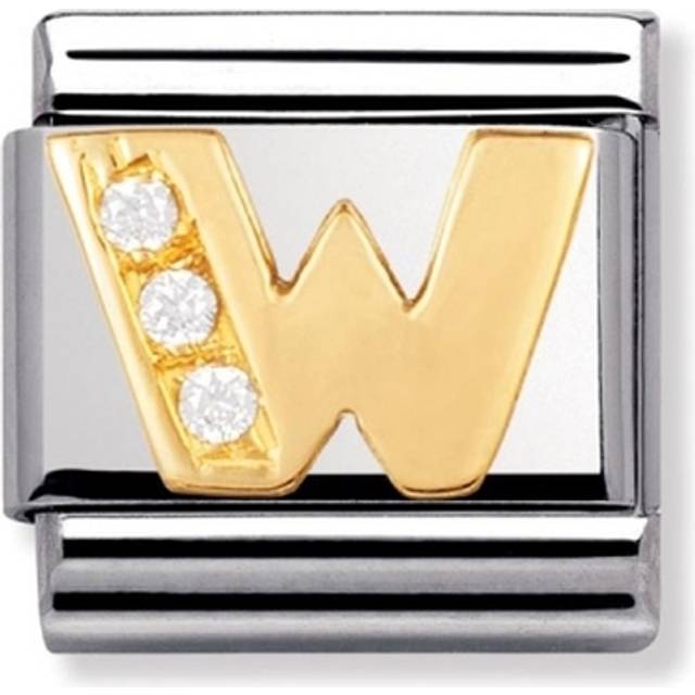 Nomination Cubic Zirconia W Charm - Gold