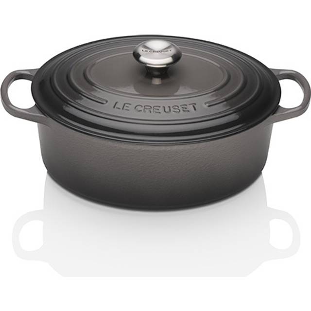 Le Creuset Signature Cast Iron Oval Casserole - Flint (29cm / 4.7L)