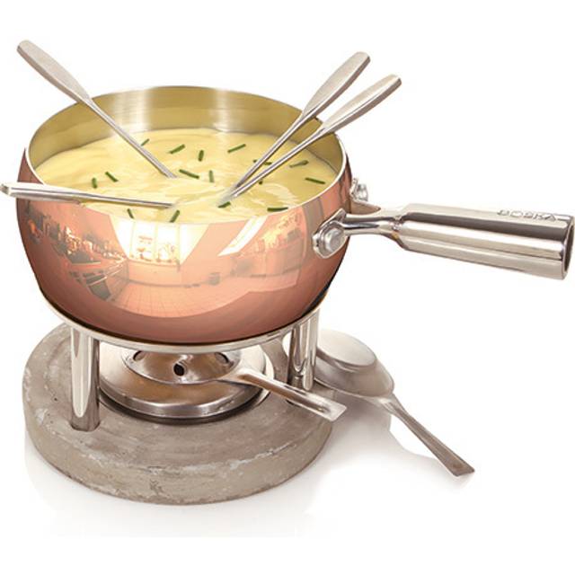 Boska fondueset i koppar – för 1,3 kg smält ost – 1,7 l