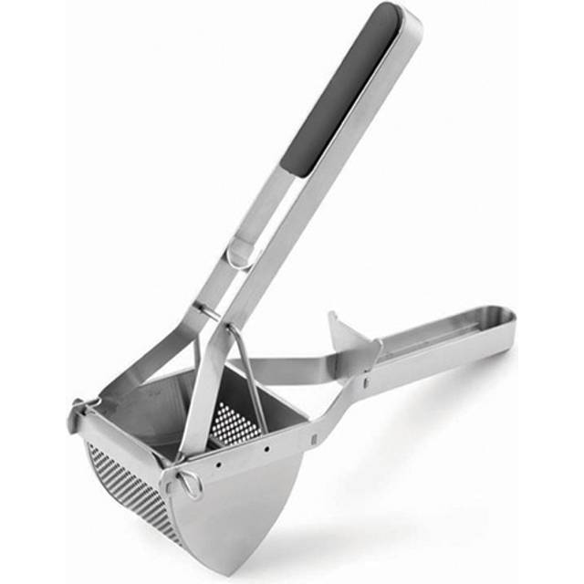 Grunwerg Cutlery Potato Ricer Stainless Steel Potato Masher Fruit And Vegetable Press With Ergonomic Handle Quick And Easy Mashed Potatoes, 18/0, 28 X (29cm L)