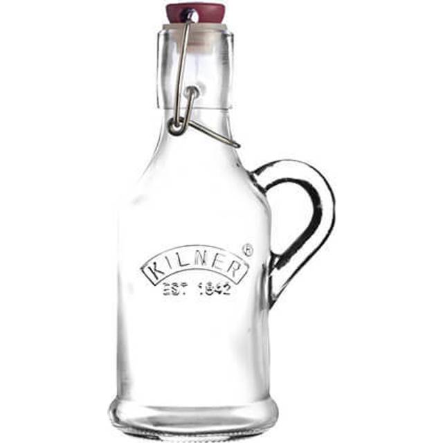 Kilner 200ml Handled Glass Storage Jar with Clip Top - White