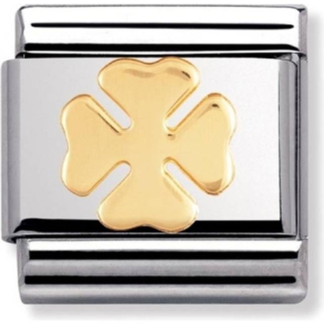 Nomination Classic Gold Four-Leaf Clover Good Luck Charms