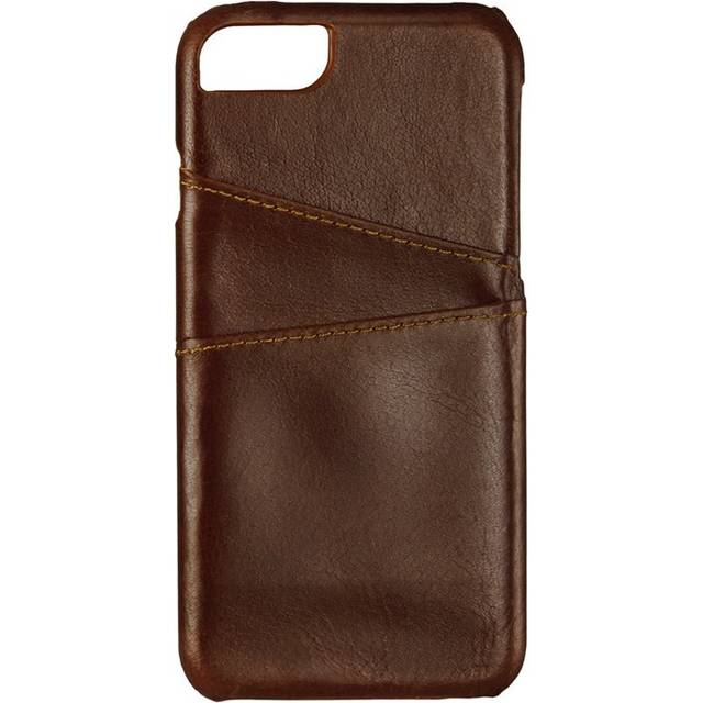 Mobilskal med Kortfack Onsala Skinn Svart - iPhone 6/7/8