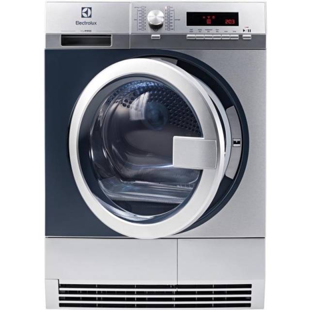 Electrolux Professional myPRO TE1120 Tumble Dryer 8kg - Condenser 13 Amp Plug In Model - Includes 2 Years FULL Manufactu - Stainless Steel (front and top)
