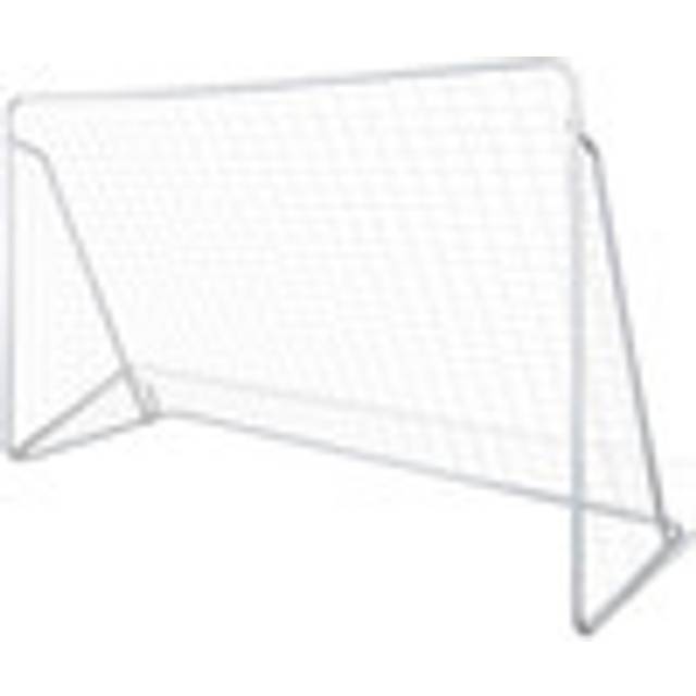 vidaXL Fotbollsmål med nät stål 240 x 90 x 150 cm högkvalitativ