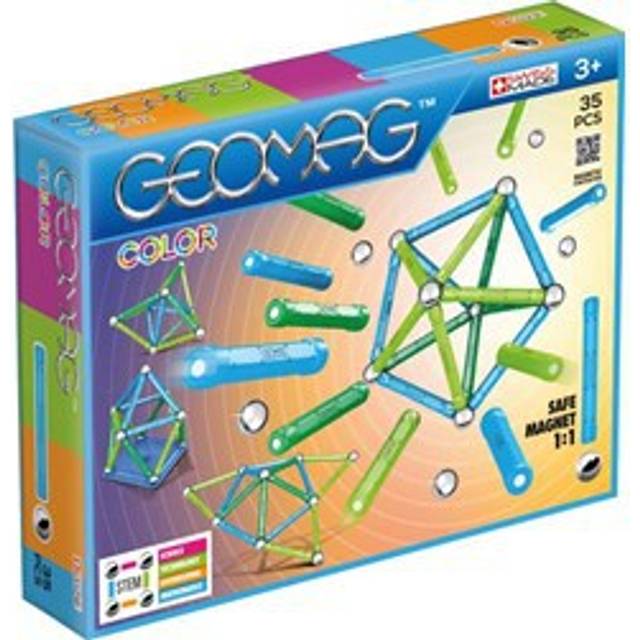Geomag Byggsats F&#xE4;rg Bl&#xE5; & Gr&#xF6;n - 35 st