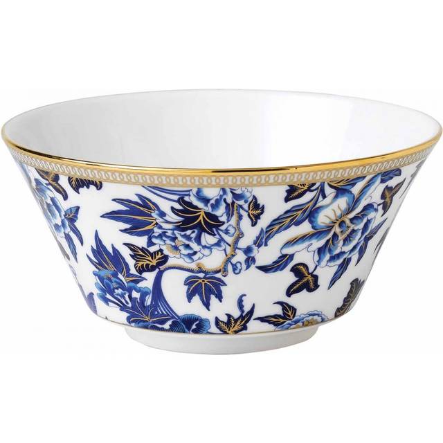 Wedgwood Hibiscus skål vit-blå - Blå