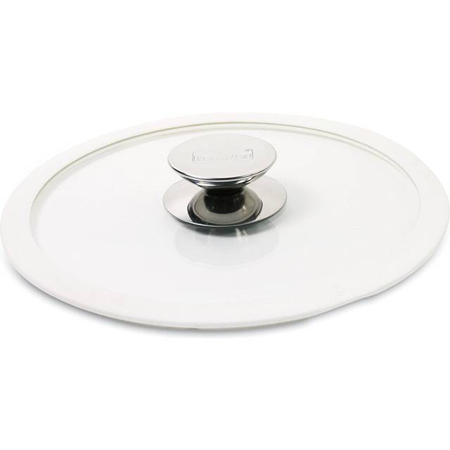 Glaslock med vit silikonring 24 cm