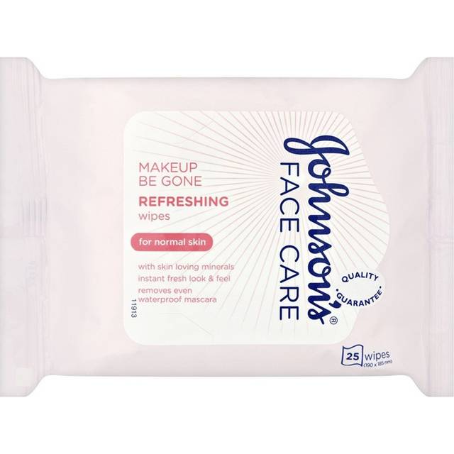 Johnson's Make-Up Be Gone 5-in-1 Pampering Cleansing Wipes 25 Wipes