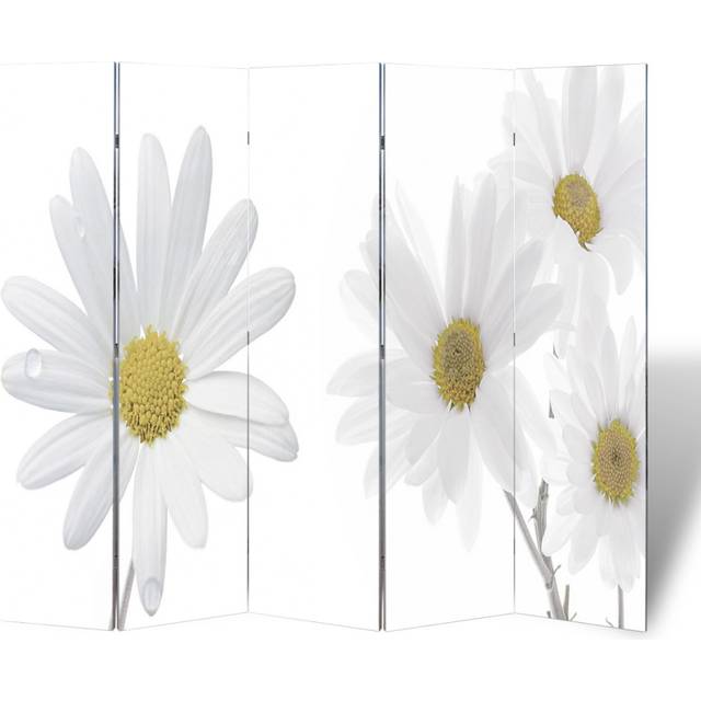 Vikbar rumsavdelare 200x170 cm blomma