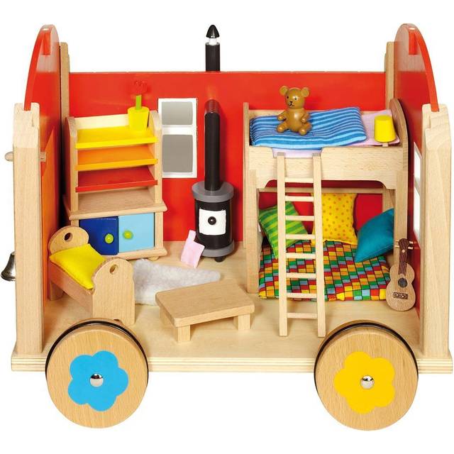 Goki Doll's Construction Site Trailer with Accessoires