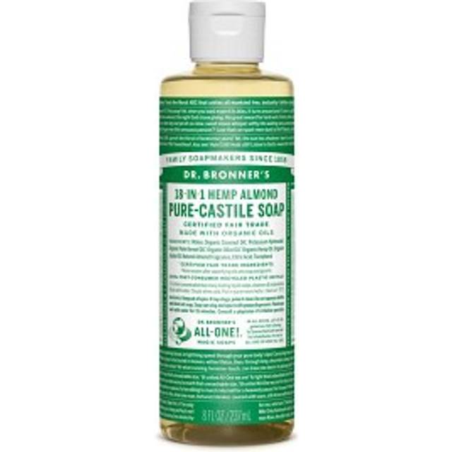 Dr. Bronner's Vård Flytande tvålar Almond 18-in-1 Nature Soap 240 ml (375,00 kr / 1 l)