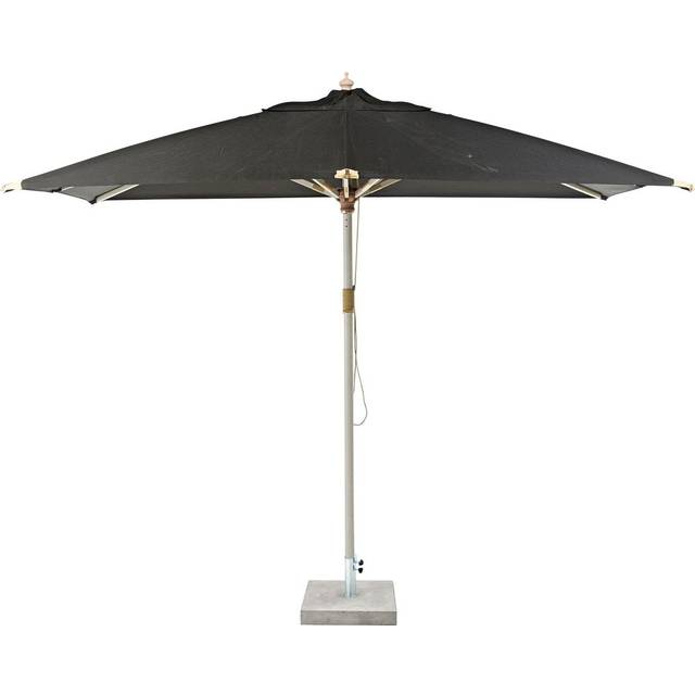 Alezio parasoll svart - Svart (H: 275 x L: 300 x B: 300 cm)