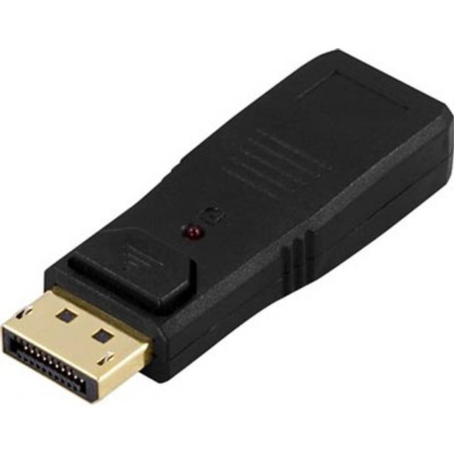 DELTACO DisplayPort till HDMI adapter, 20-pin ha - ho (DP-HDMI)