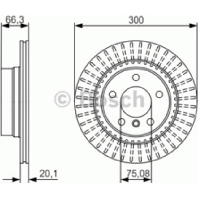 Brake Disc BD1633 Bosch BD1633